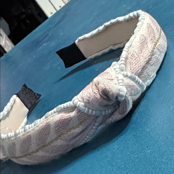 Knit Leaf Headband - Pink and Blue - NWT - Picture 1 of 6